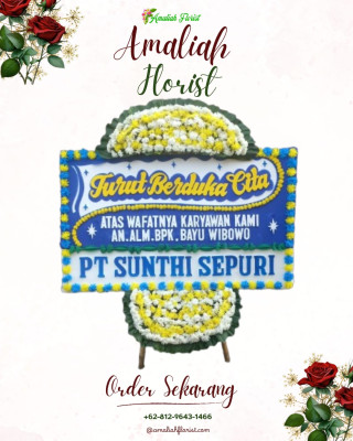 Papan Bunga Duka di Sawan