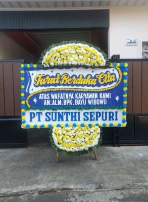 Papan Bunga Duka di Sawan